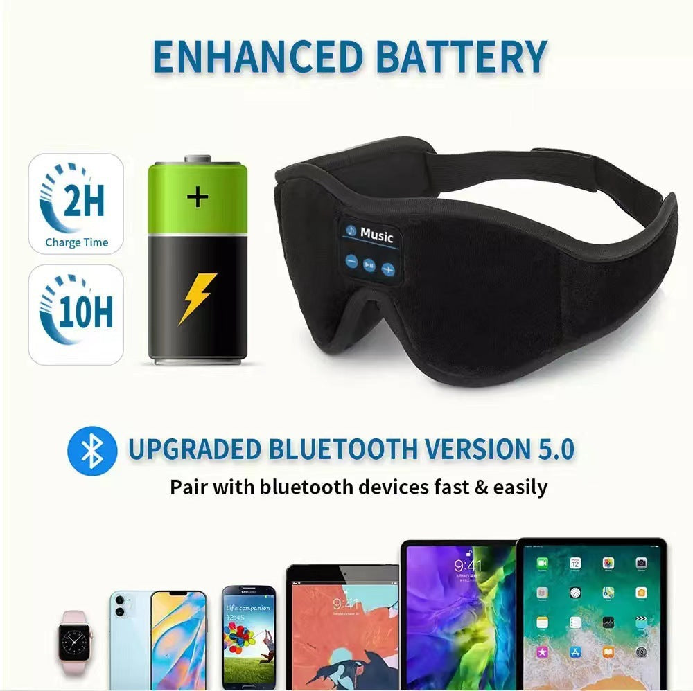 3D Eye Mask Bluetooth 50 Unlimited Music Stereo